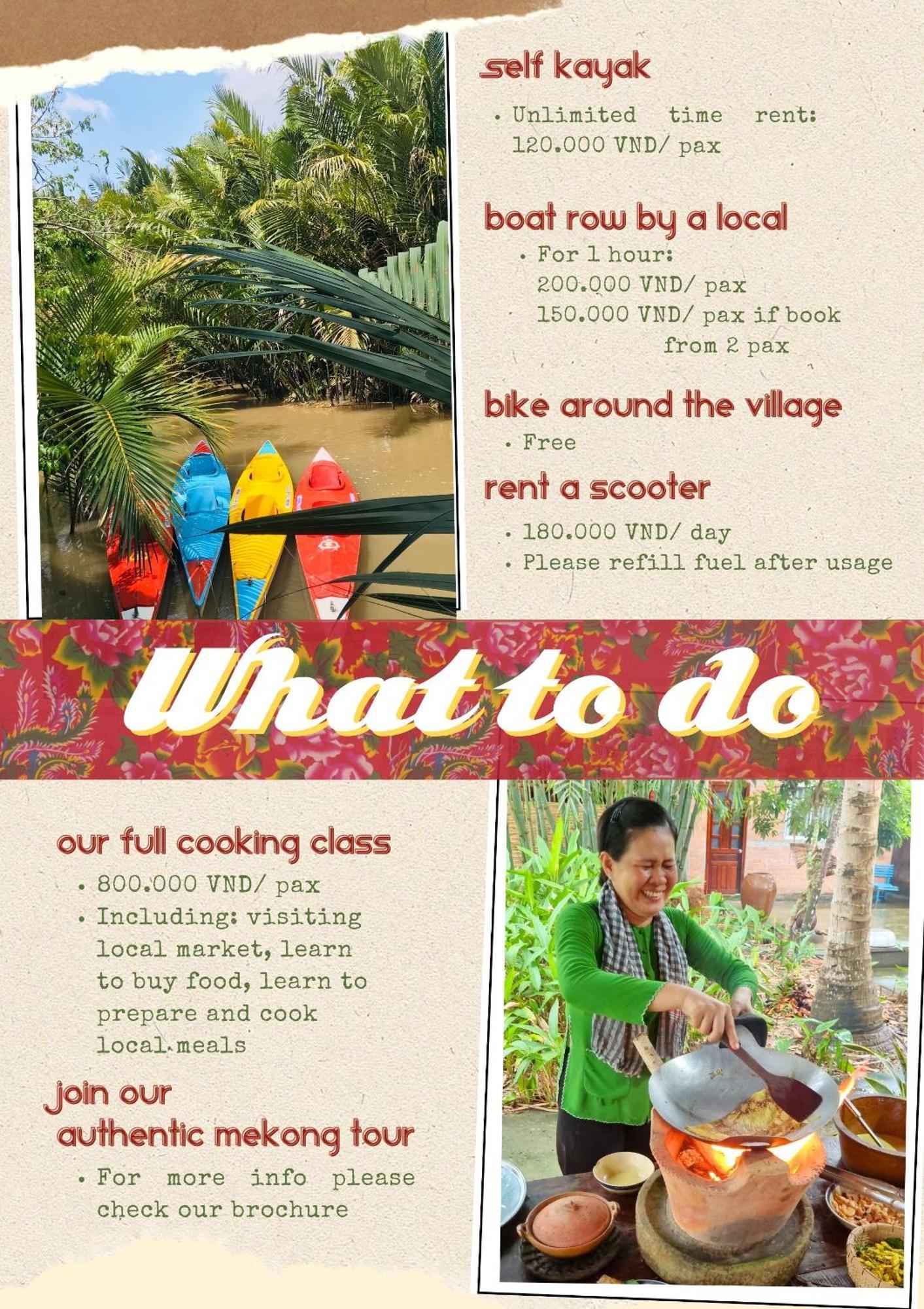 Ba Danh Homestay & Kitchen - Ben Tre Mekong Eksteriør bilde